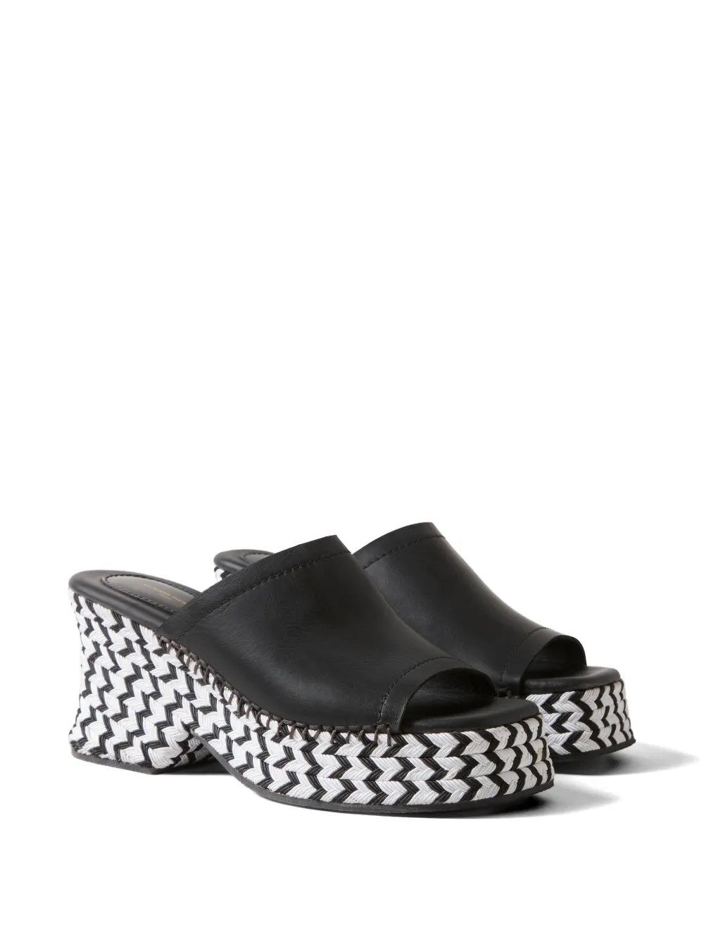 Claudie Pierlot Sandalen met plateauzool Zwart