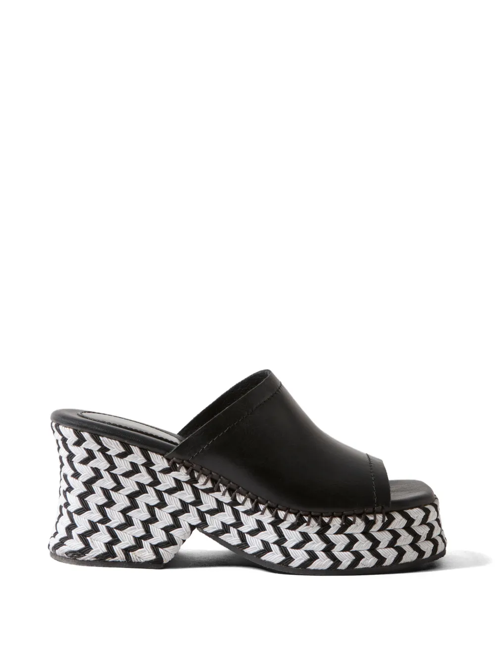 Claudie Pierlot Sandalen met plateauzool Zwart