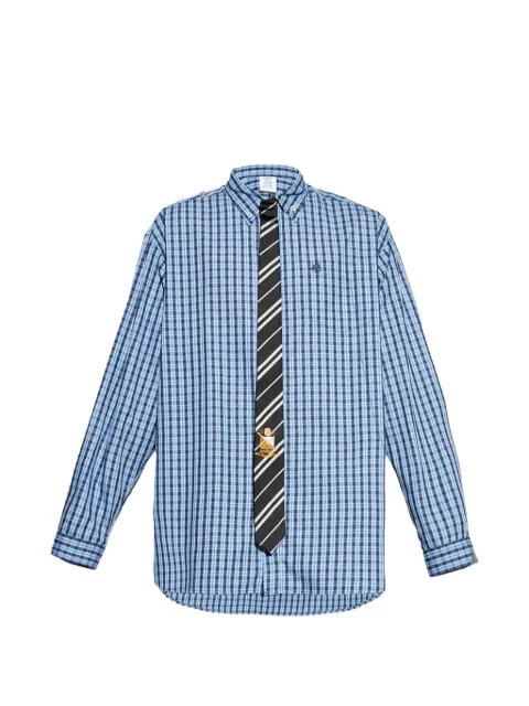 VETEMENTS checked tie shirt