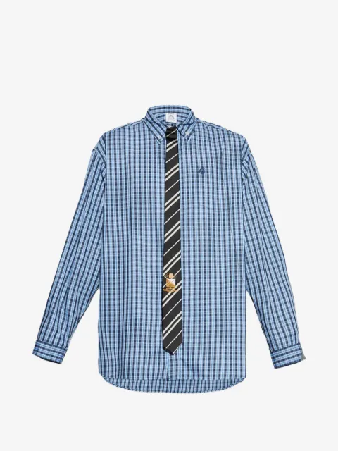 VETEMENTS checked tie shirt