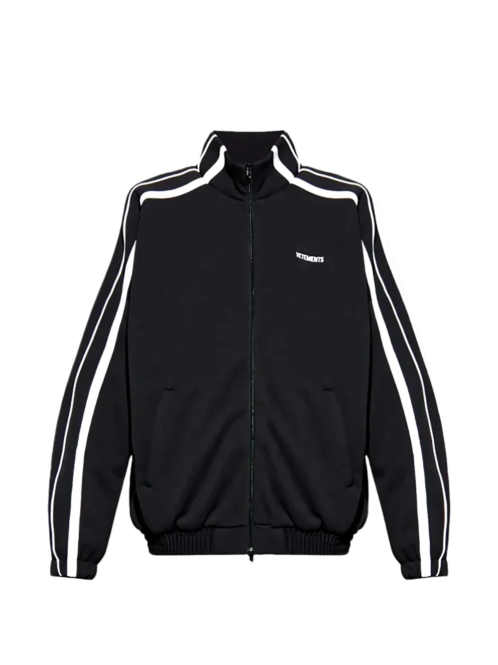 VETEMENTS side-striped track jacket - Nero