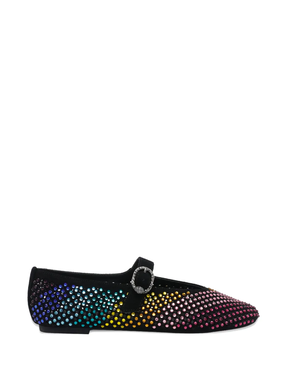 Kurt Geiger London strass buckle ballet flats - Nero