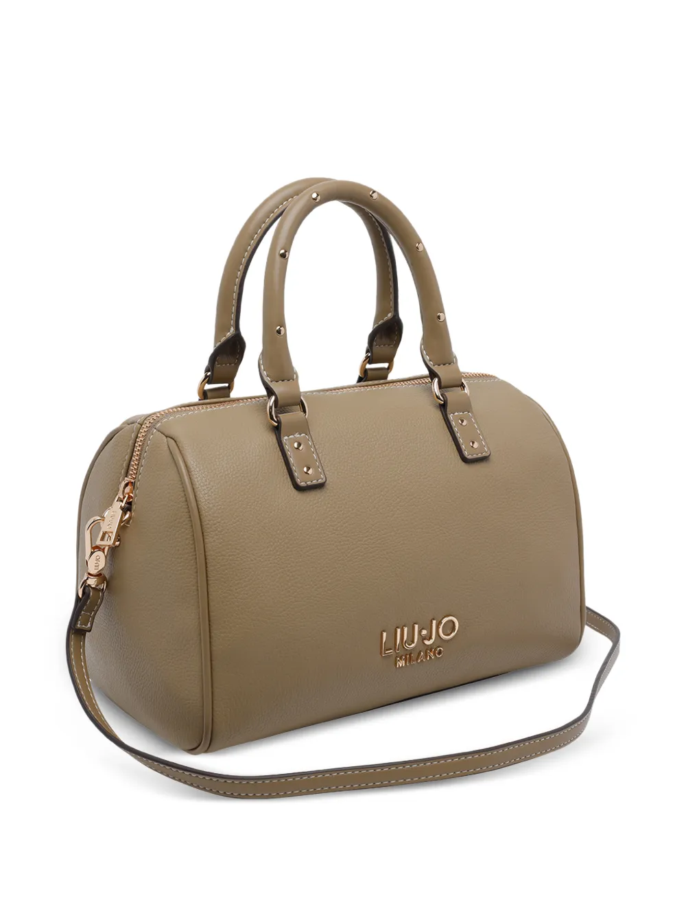  Liu Jo Logo Studded Handle Handbag - Neutrals 