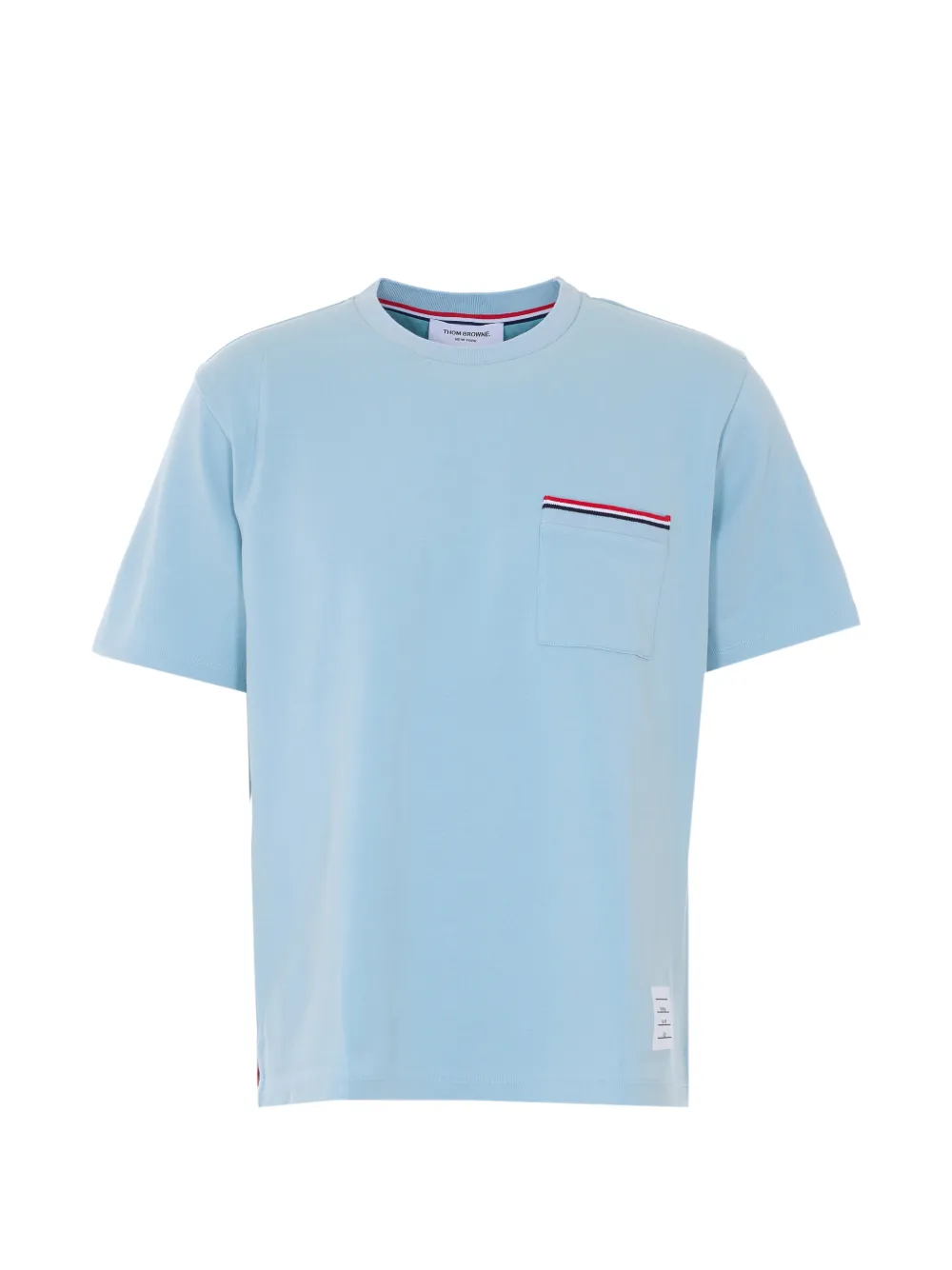 Thom Browne chest-pocket crew-neck T-shirt - Blu