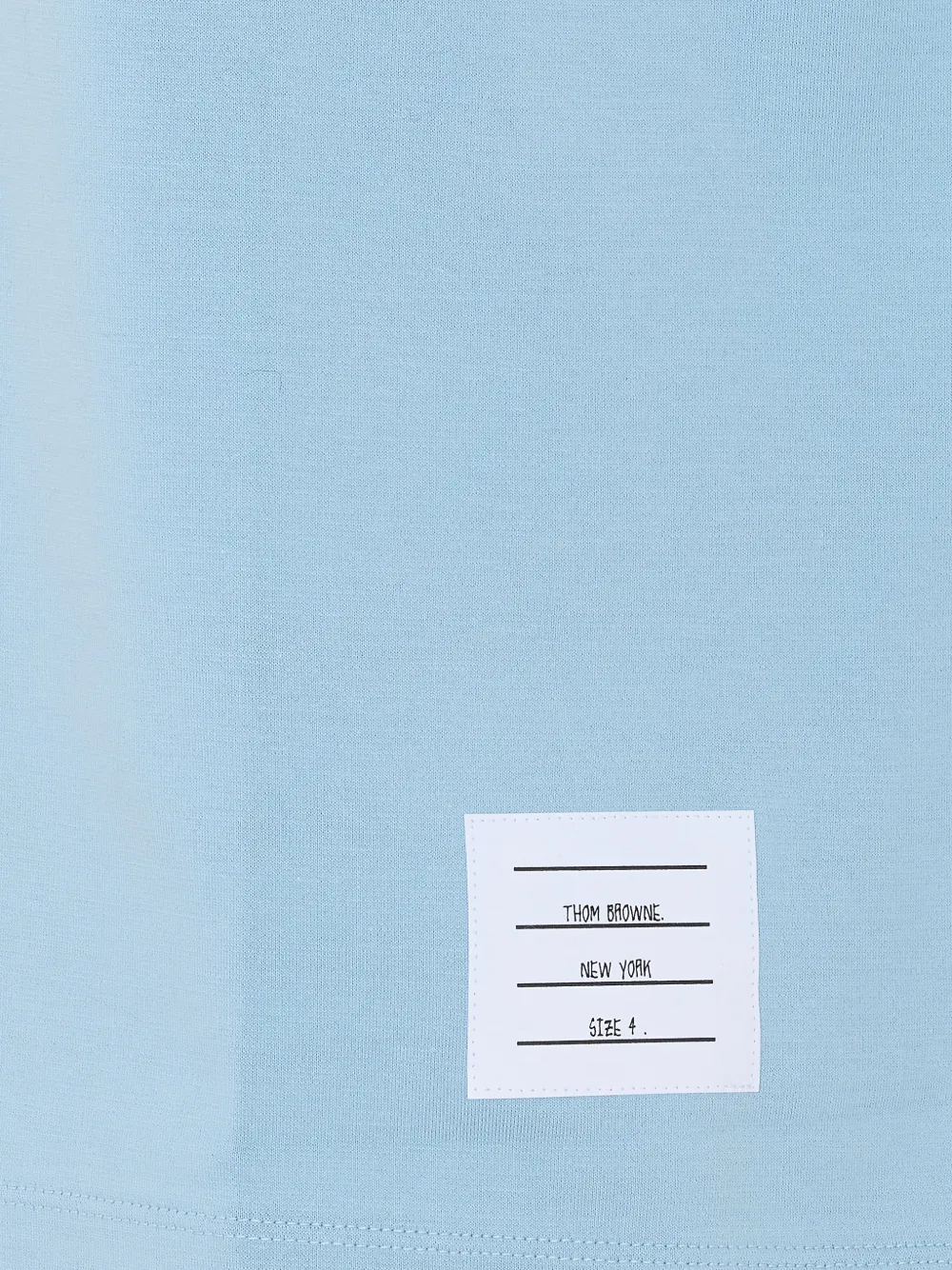 Thom Browne T-shirt met borstzak en ronde hals Blauw