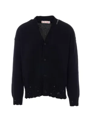 Maison Margiela ウールカーディガン | ブルー | FARFETCH JP