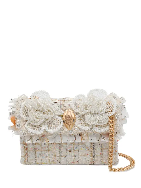 Kurt Geiger London tweed Kensington chain shoulder bag