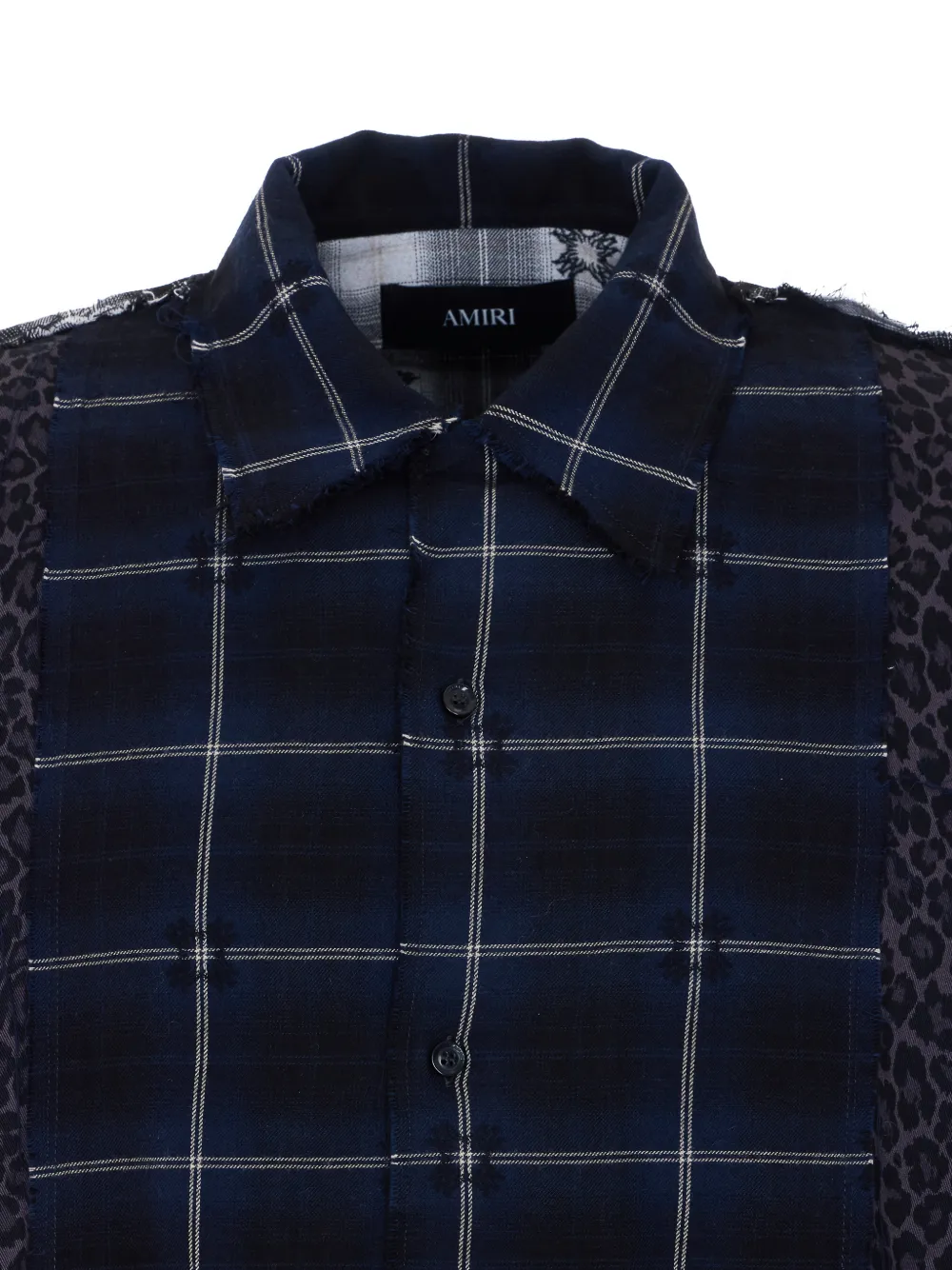 AMIRI Overhemd met patchwork Blauw