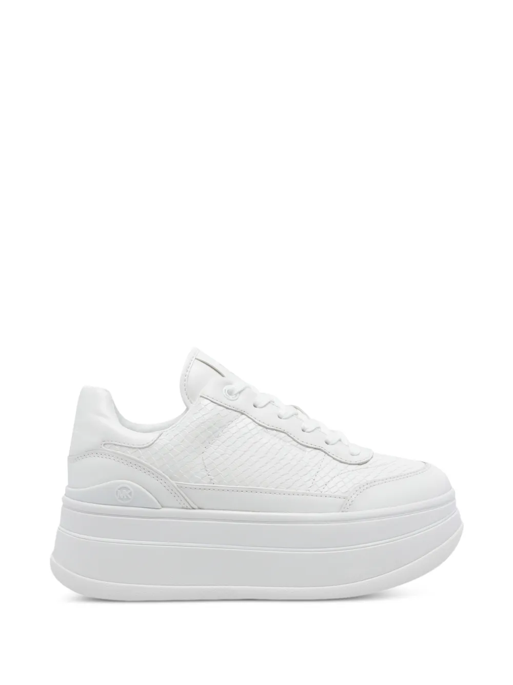 Michael Kors platform mini logo hayes trainers Wit