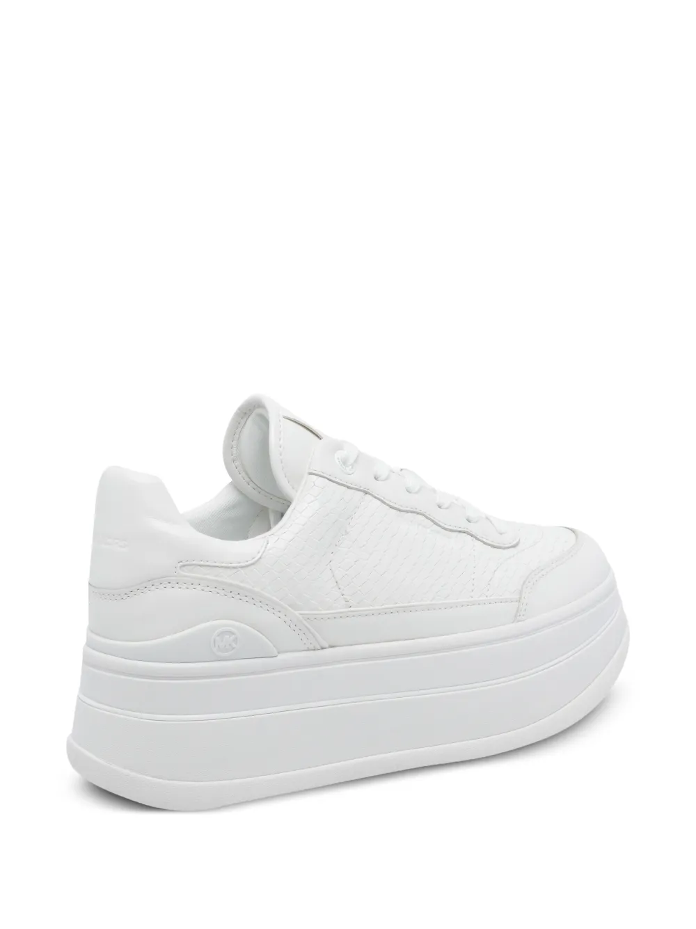 Michael Kors platform mini logo hayes trainers Wit