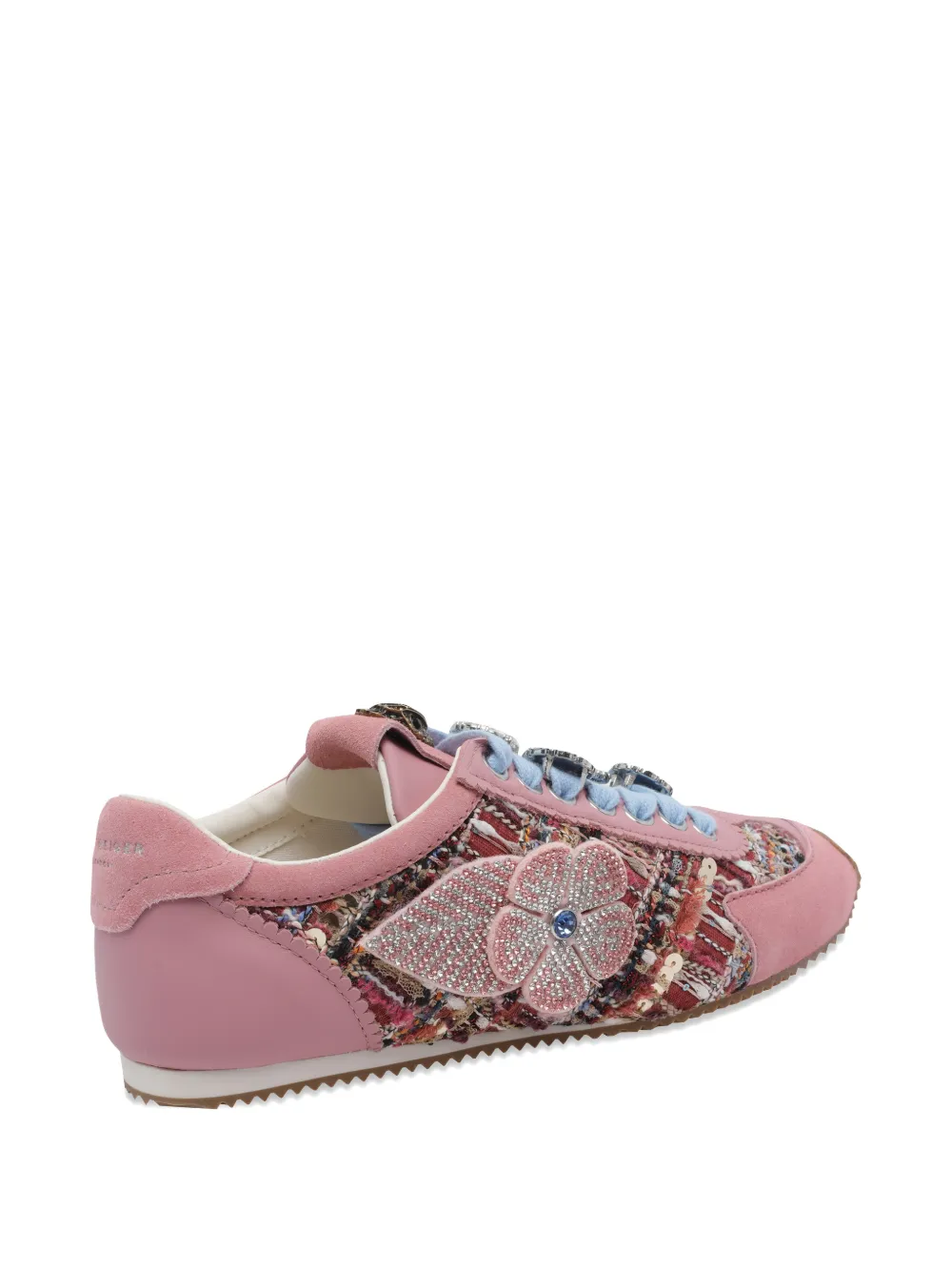 Kurt Geiger London flower islington trainers Roze