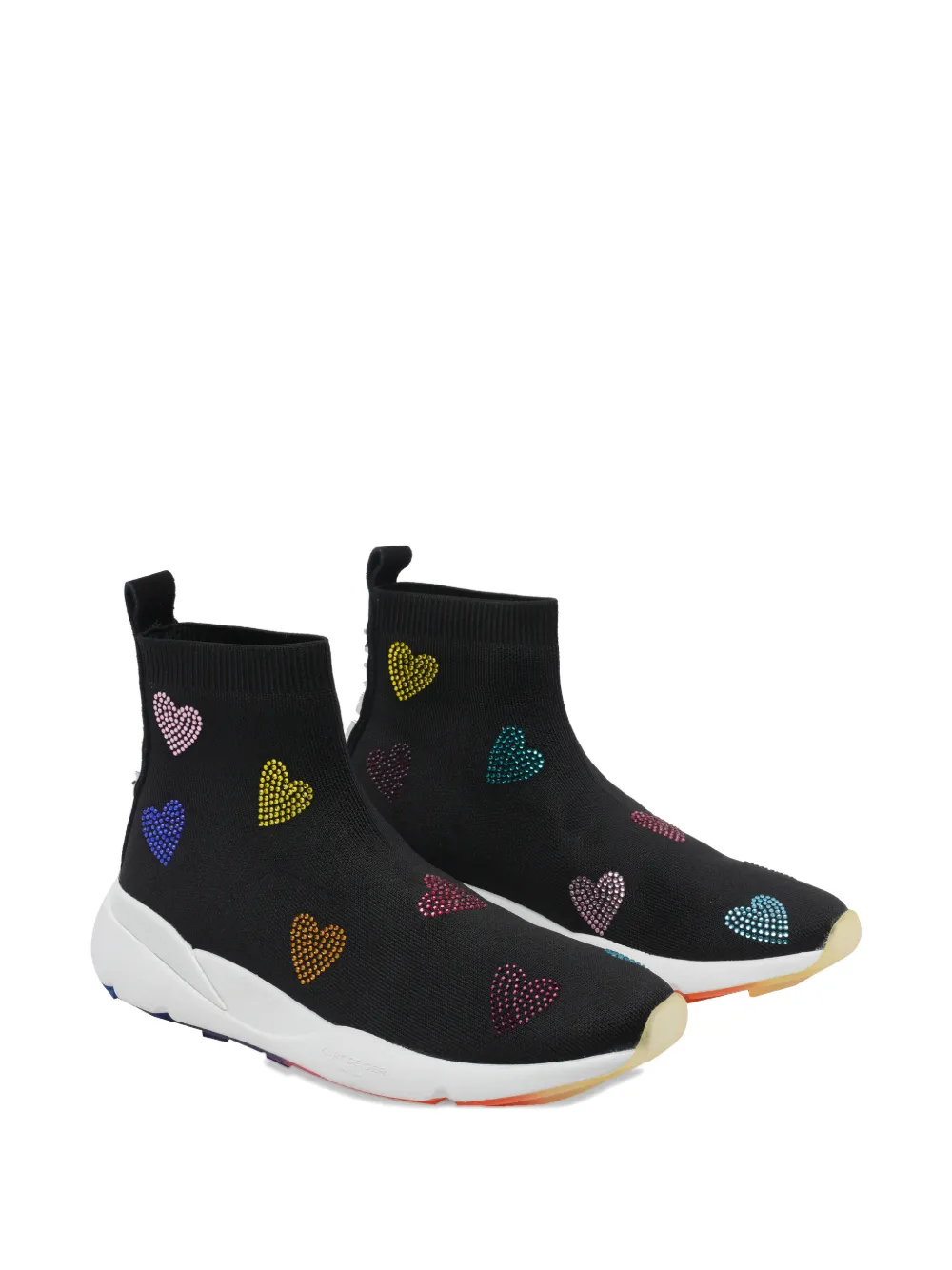 Kurt Geiger London heart-embellished sneakers Zwart