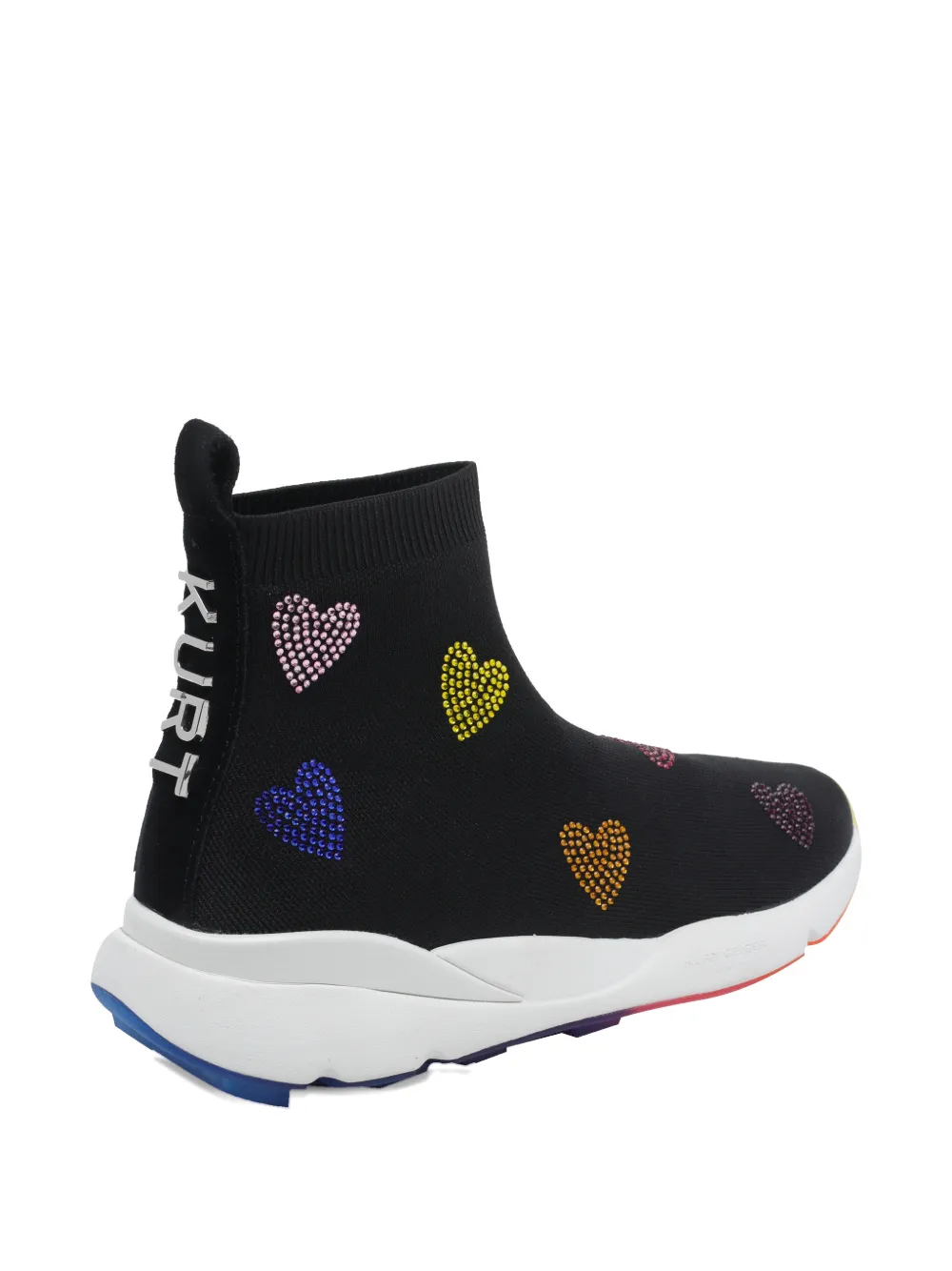 Kurt Geiger London heart-embellished sneakers Zwart