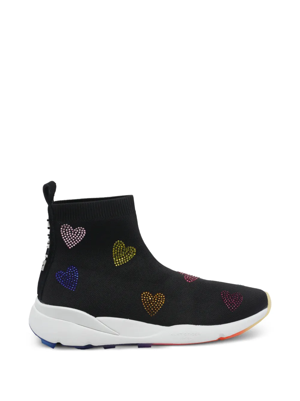 Kurt Geiger London heart-embellished sneakers - Nero
