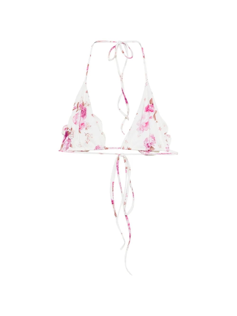 Magda Butrym Bikinitop met bloemenprint Beige