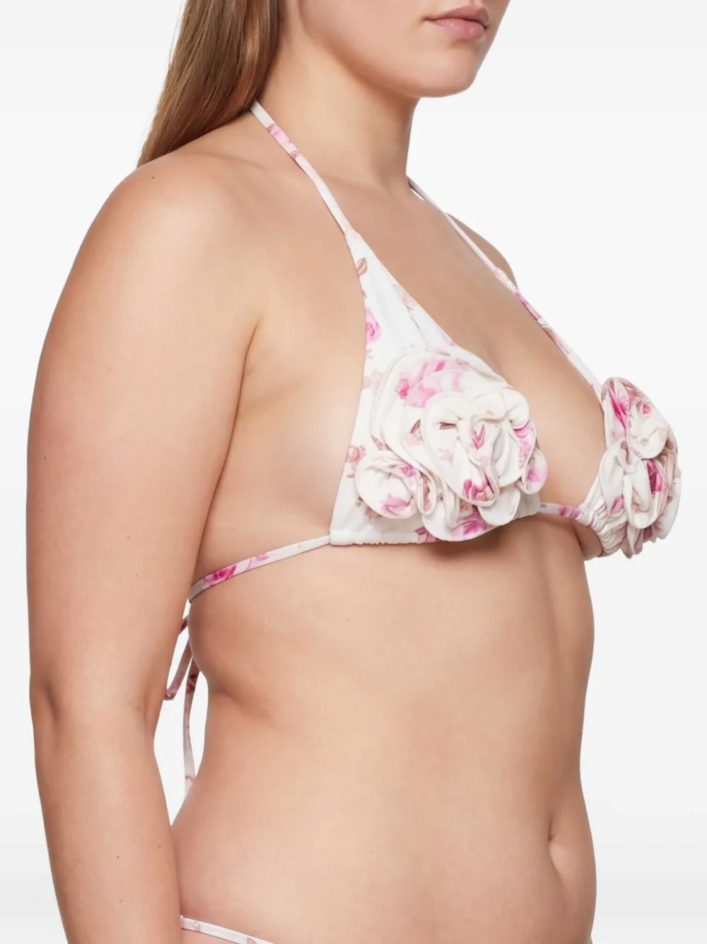 Magda Butrym Bikinitop met bloemenprint Beige
