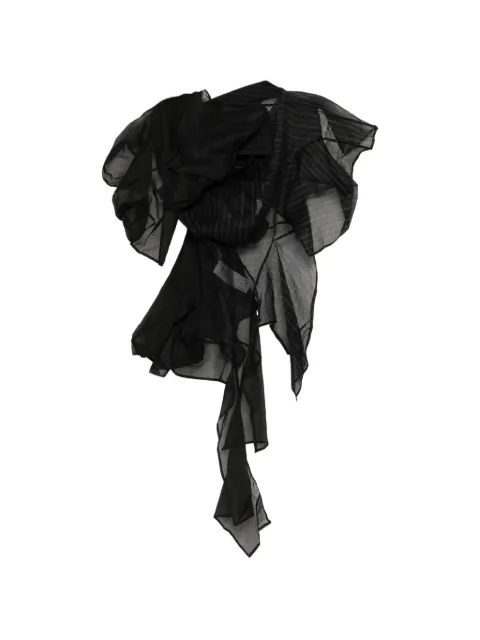 Yohji Yamamoto blouse 3D à design asymétrique