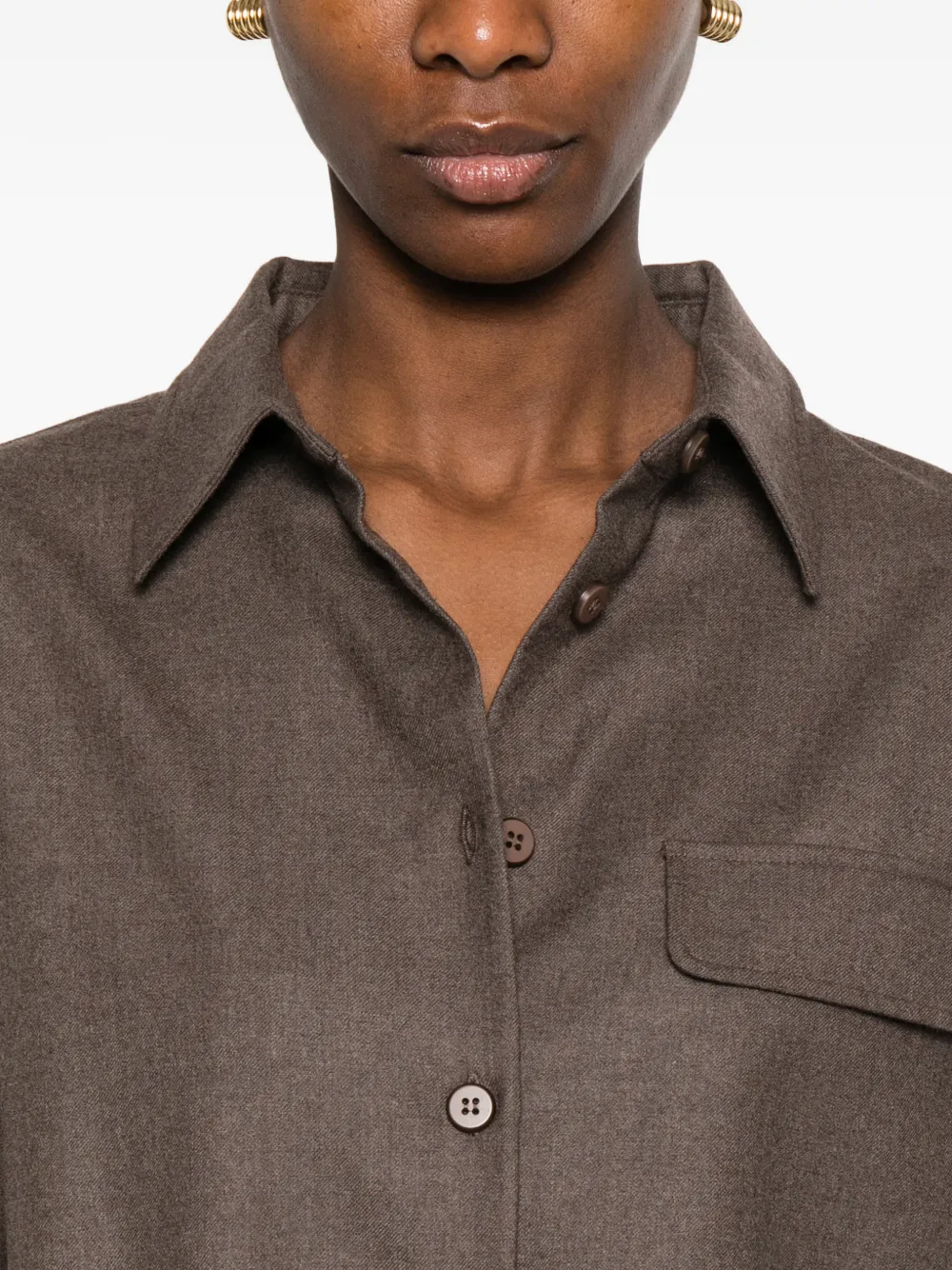 Brown Cropped Jacket