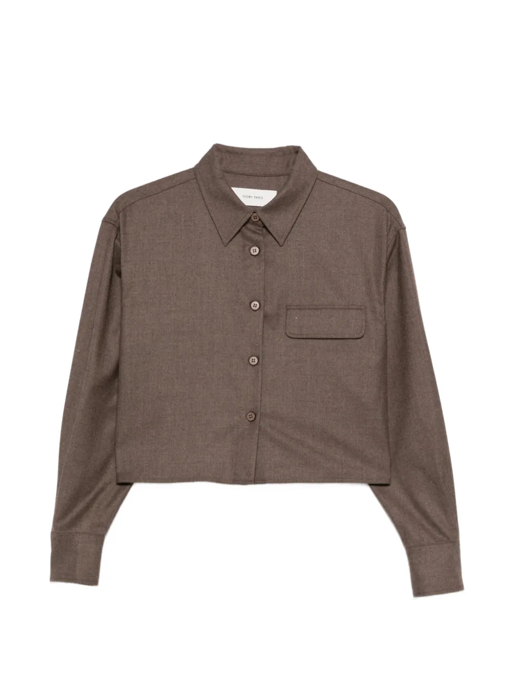 Brown Cropped Jacket