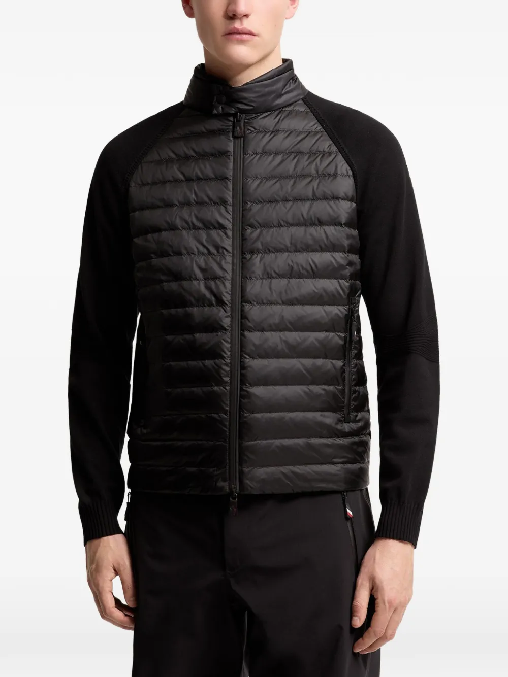 Moncler Grenoble Gewatteerd jack met rits Zwart