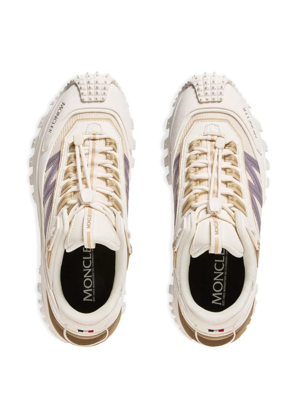 Moncler Spoiler sneakers met veters Beige