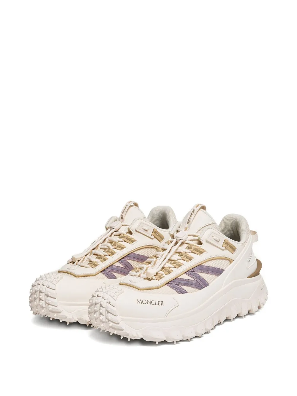 Moncler Spoiler sneakers met veters Beige