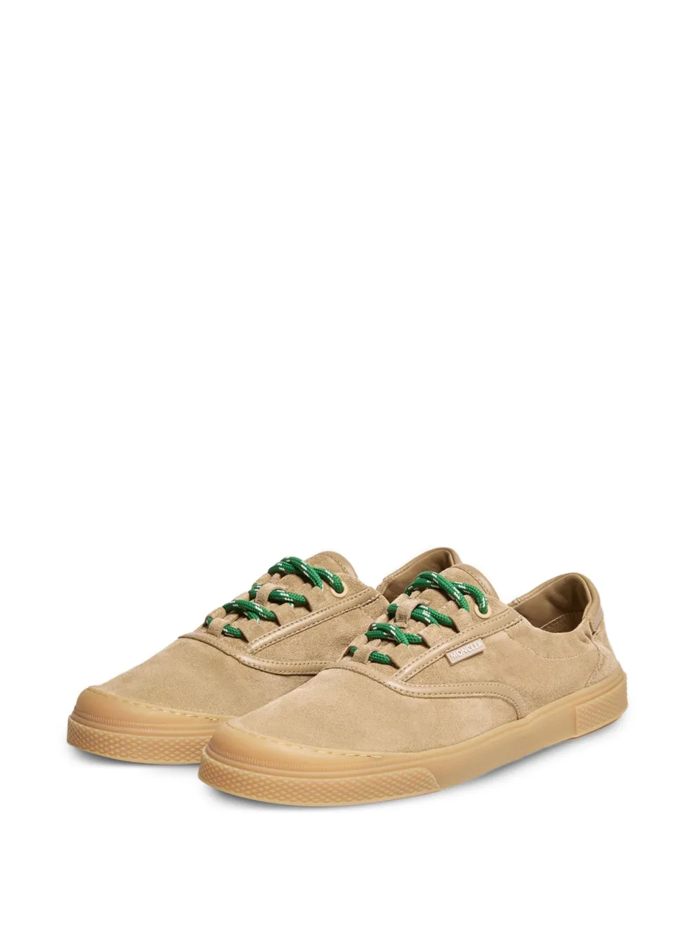Moncler Vera Leisure Suede Sneakers in Neutrals, view 2