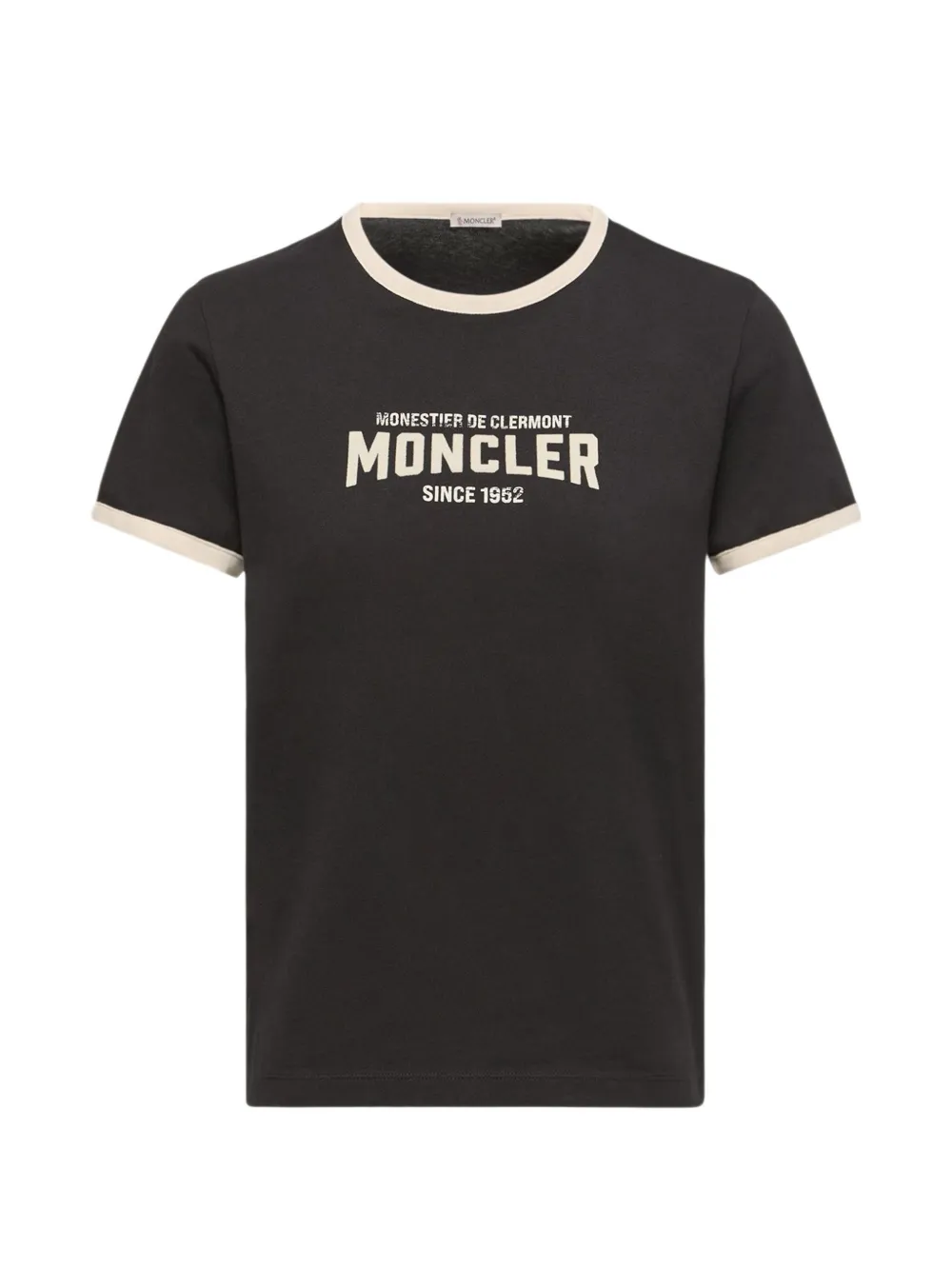 Moncler T-shirt met logo Zwart