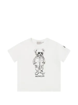 Moncler Enfant logo-patch T-shirt | White | FARFETCH ZA