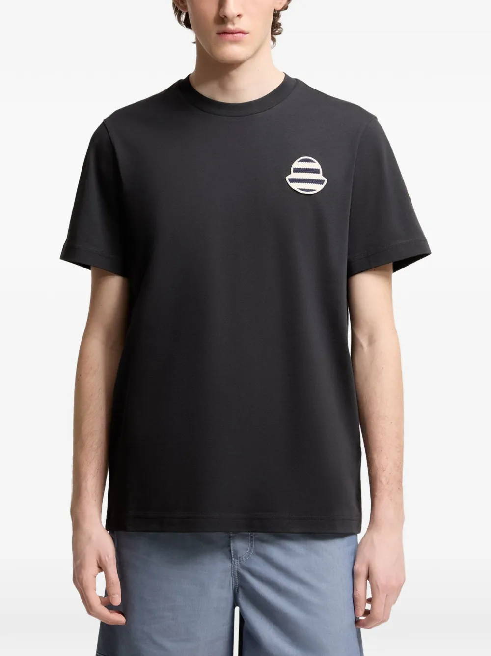  Moncler Camiseta Con Logo - Negro 