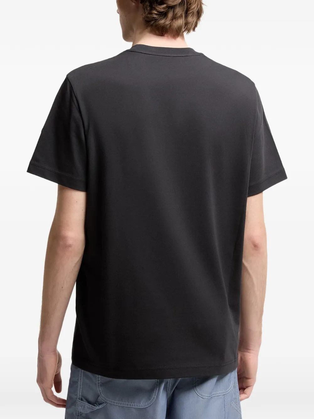 Moncler T-shirt met logo Zwart