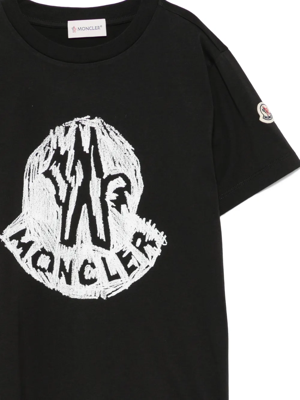  Moncler Enfant Logo-print T-shirt - Black 