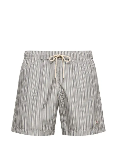 Moncler striped drawstring shorts