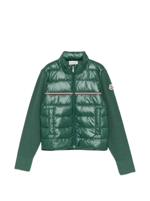 Moncler Enfant tricolour stripes jacket
