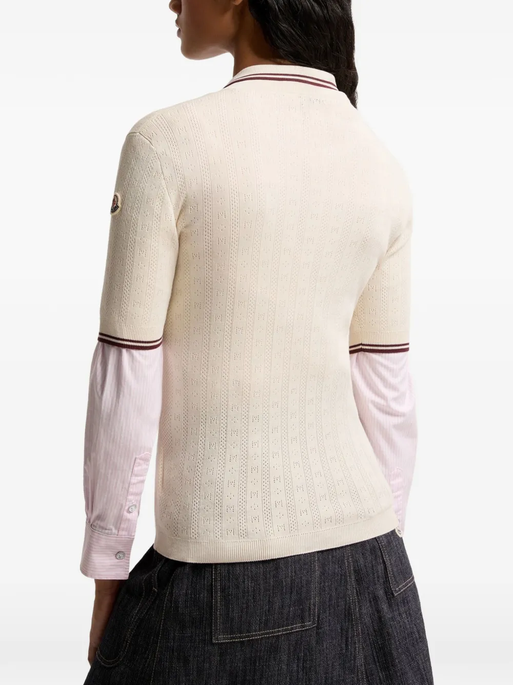 몽클레어 스트라이프 폴로 셔츠 L10939A00005M9371
