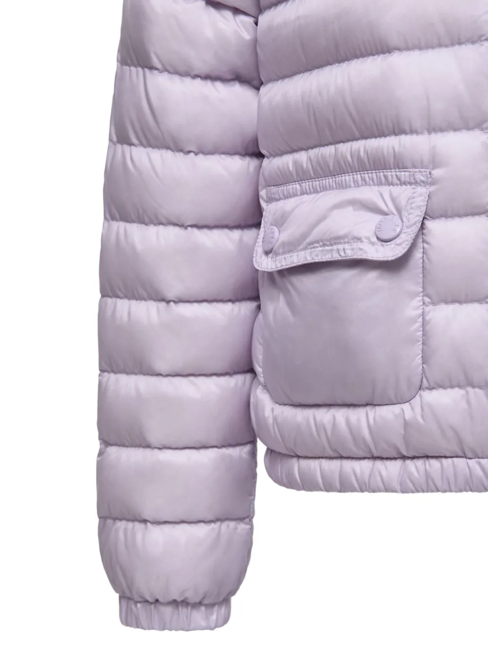 Moncler Enfant Lans donsjack met drukknoop Paars