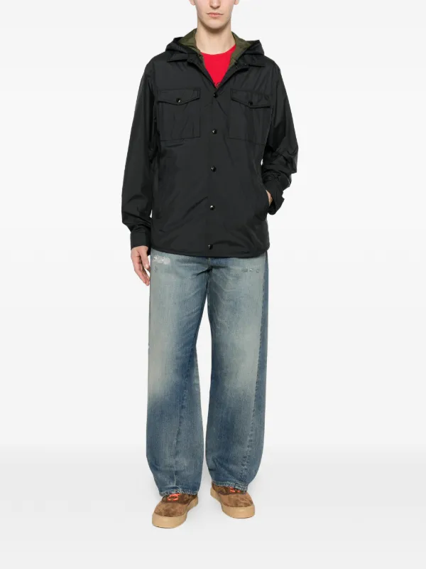 Moncler logo-patch Hooded Jacket | Black | FARFETCH
