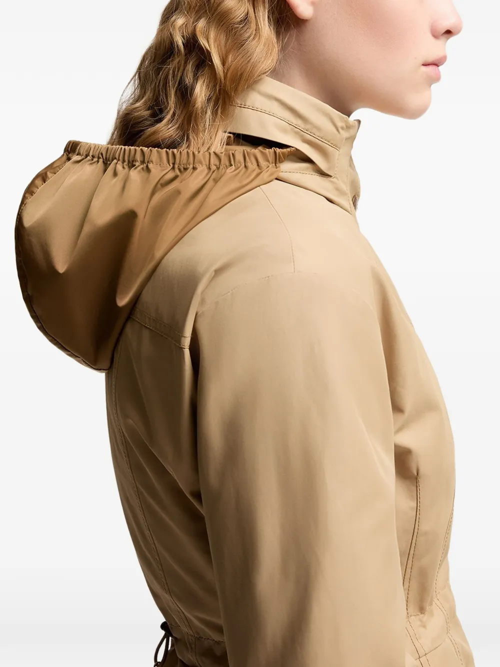 Moncler Rhododendron parka met capuchon Beige