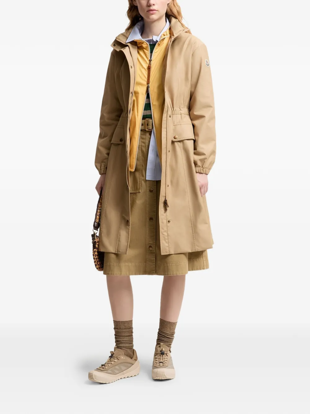  Moncler Parka Rhododendron Con Capucha - Neutro 