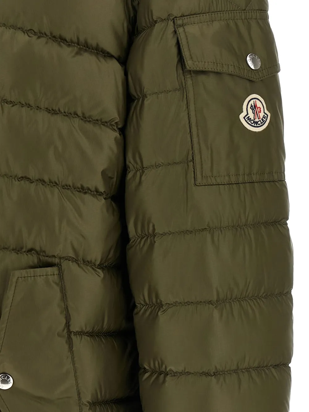 Moncler Oahu jas met verstelbare capuchon en rits Groen