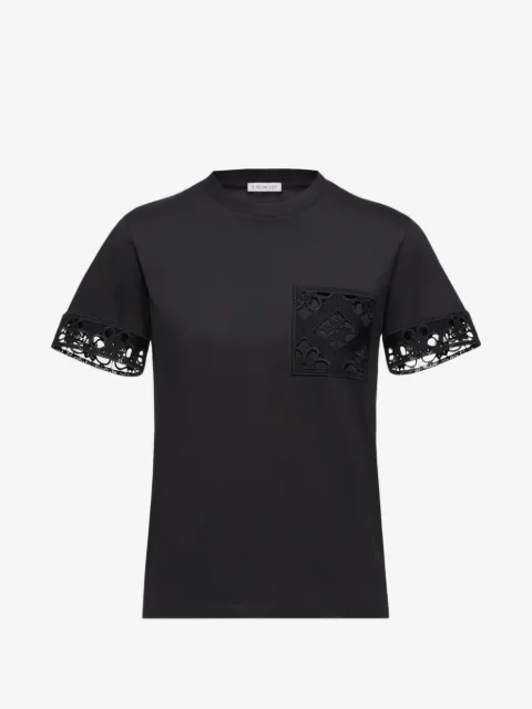 Moncler lace-trim T-shirt