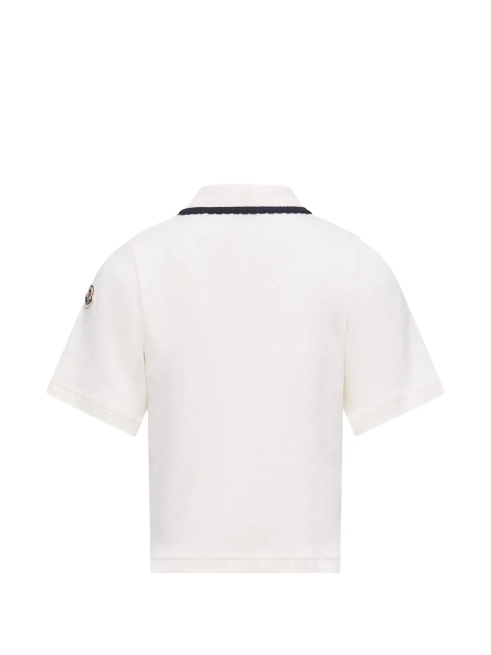 Moncler Enfant Poloshirt met textuur afwerking Beige