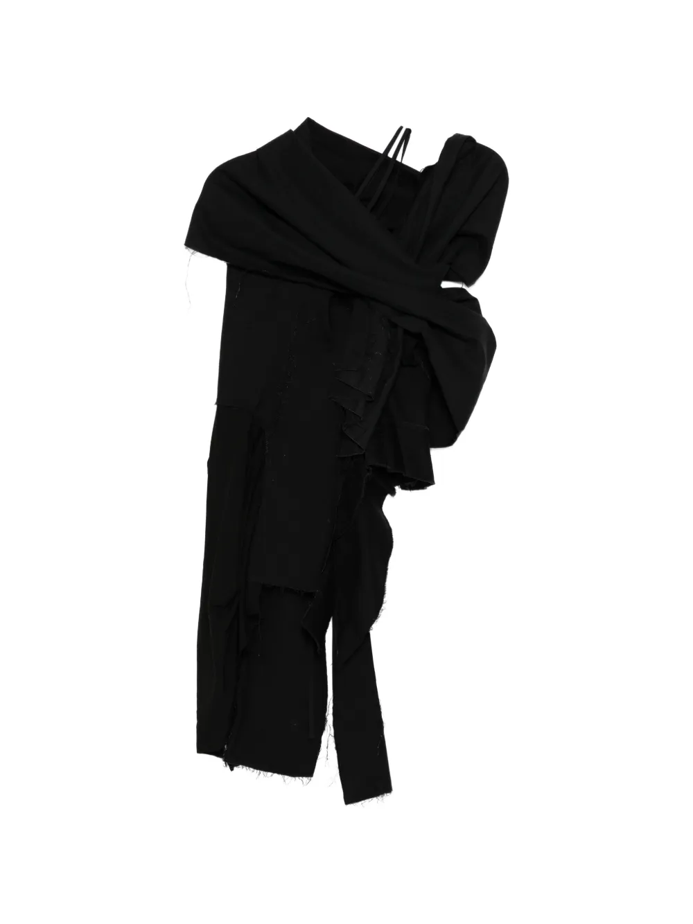 Yohji Yamamoto Blusa con lacci - Nero