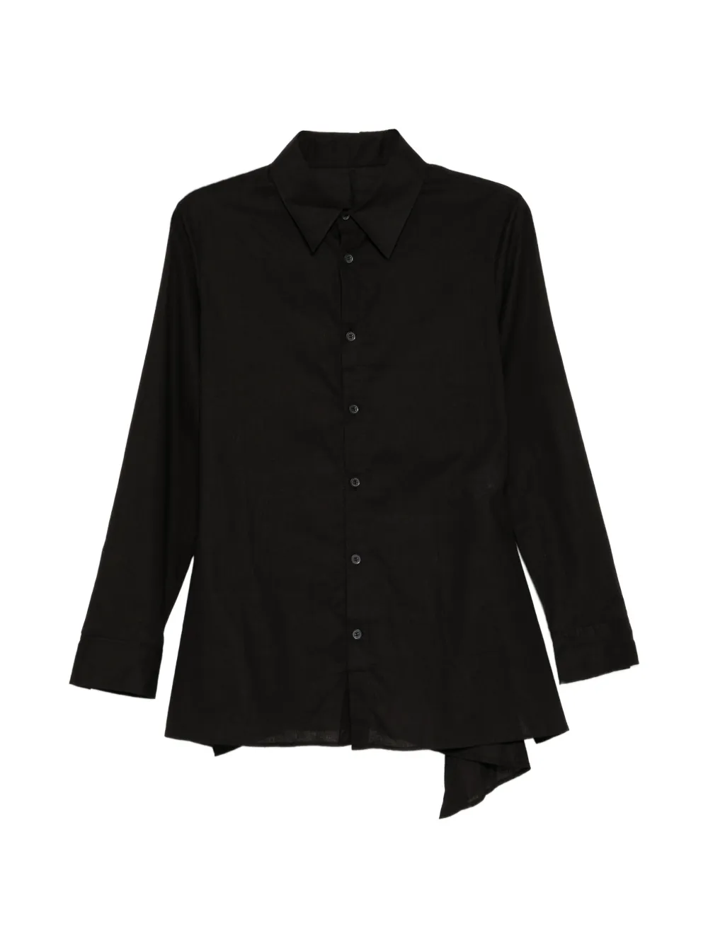 Yohji Yamamoto Camicia asimmetrica - Nero