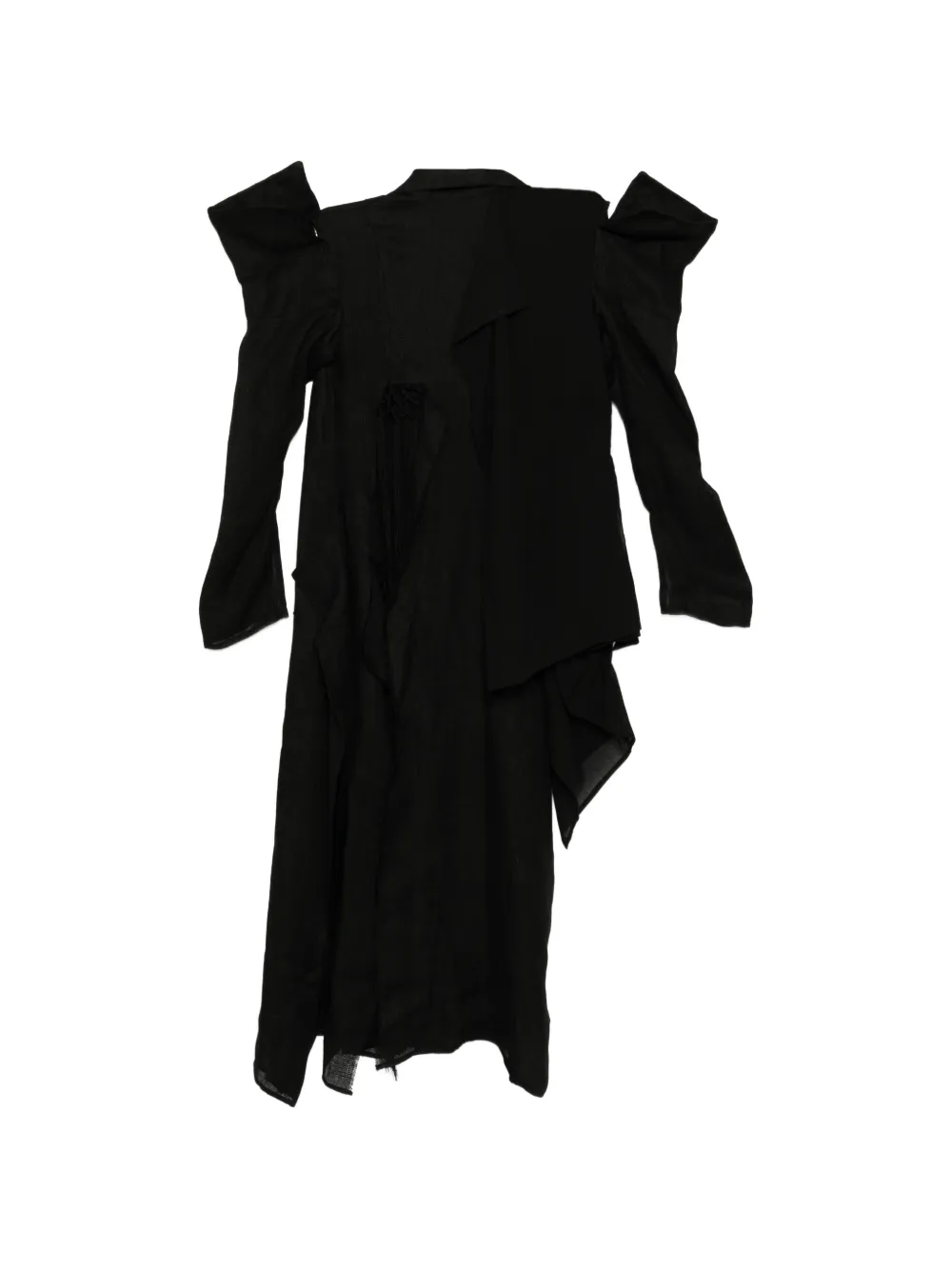 Yohji Yamamoto Jas met dubbele mesh Zwart