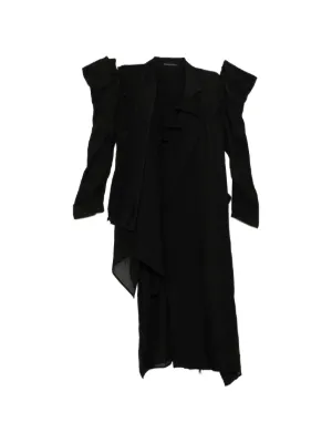 Yohji Yamamoto バルーンスリーブ ラップジャケット | ブラック