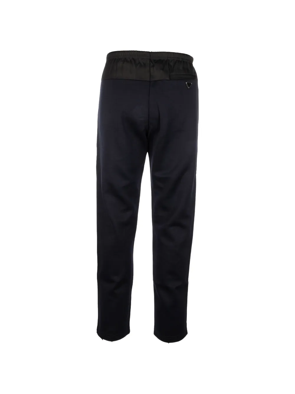 Prada cotton-fleece pants with Re-Nylon details Blauw