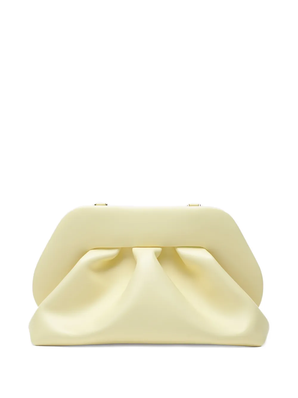 Themoirè Tia gathered clutch bag - Giallo