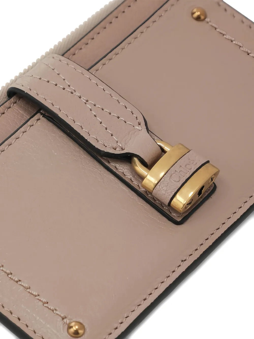  Chloé Small Paddington Padlock Card Holder - Pink 