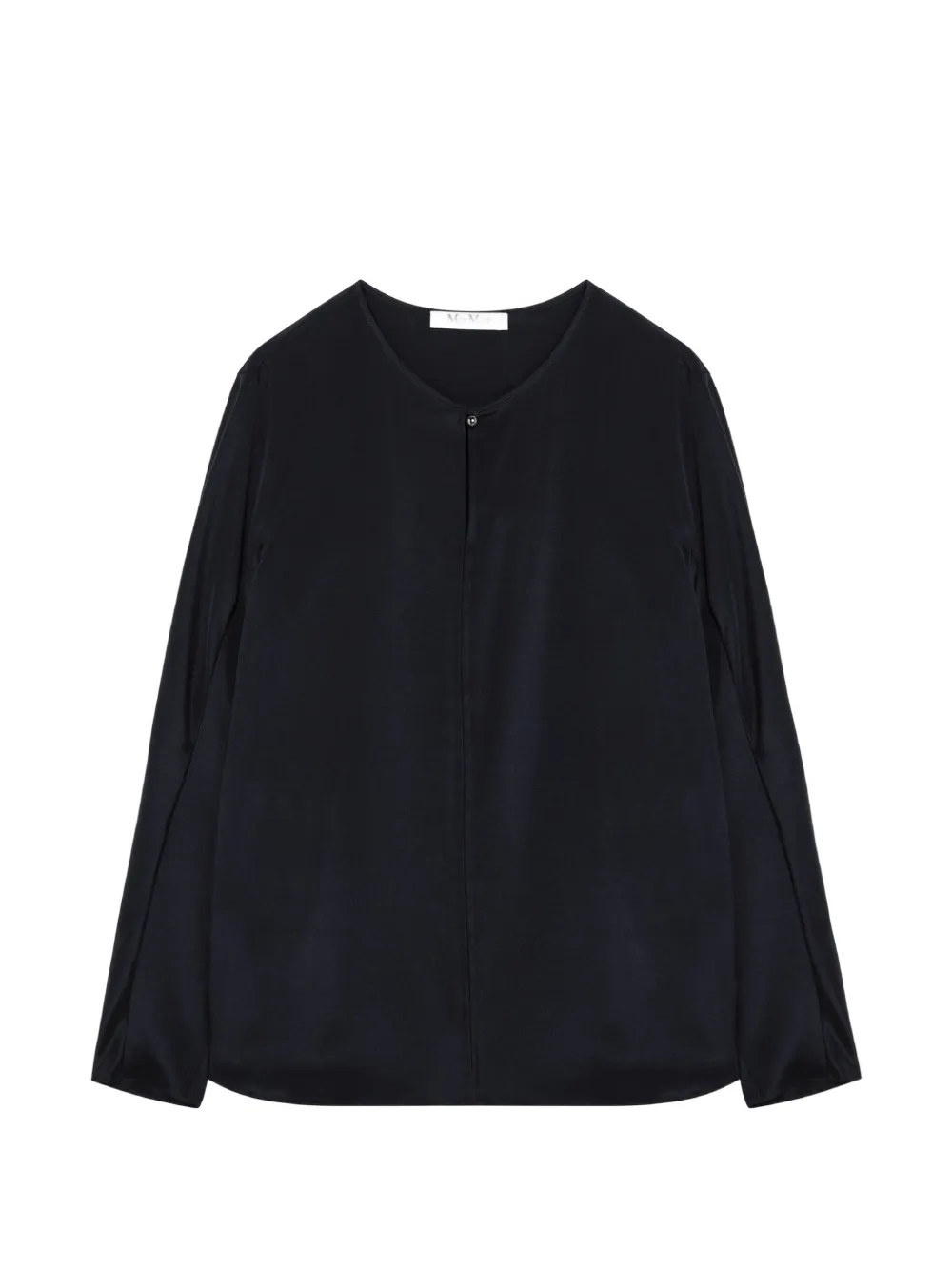 Max Mara crêpe de chine blouse - Blu